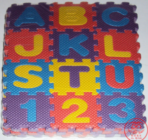 eva数字字母地垫 婴幼儿拼接爬行垫认知早教益智泡沫拼图小号家用