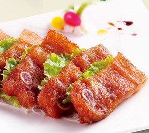 速冻金排骨 酒店特色菜半成品 油炸猪肉猪排骨 饭店私房菜 400克