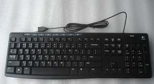 全新正品原装 Logitech/罗技 多媒体USB有线键盘k200 特价