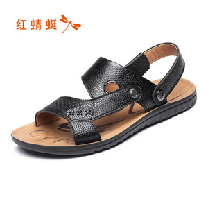 男鞋红蜻蜓凉鞋