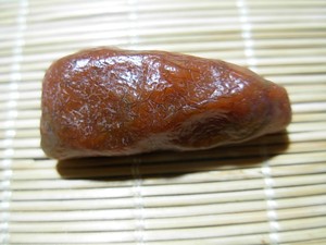 蒙古阿拉善天然戈壁 血脉 红彩筋脉玛瑙原石