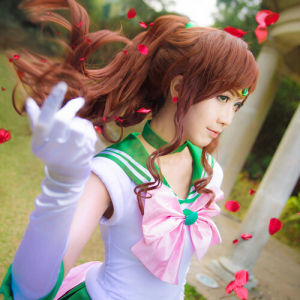 魔漫世家 美少女战士 木野真琴cosplay假发 木星 棕色单本体 马尾