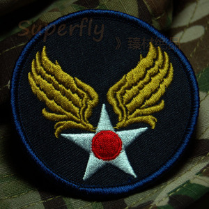 原品二战美国陆航总部飞翼臂章徽章a-2 b-10 b15飞行夹克绝配
