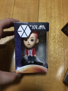 肯德基kfc exo xiumin 玩偶当时吃肯德基送的