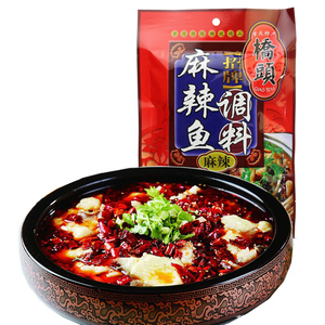桥头 麻辣鱼调料 重庆水煮鱼底料 火锅料 麻辣烫 冒菜料 180g