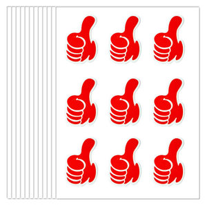 大拇指贴纸点赞手势卡通奖励贴纸 活动装饰儿童鼓励加油表扬贴纸