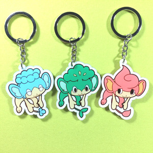 绮丽屋日本动漫周边口袋妖怪bw花椰猴爆香猴冷水猴亚克力挂件包邮