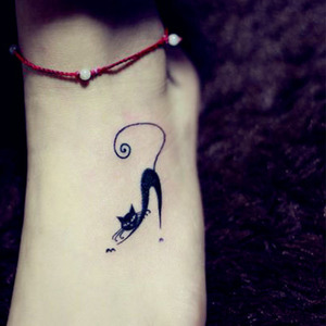 爱尚纹客纹身贴-猫咪纹身贴 性感刺青 男女 防水 仿真纹身帖纸