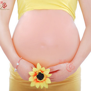 苾美 送精美保护套义乳胶水 超大四胞胎硅胶假肚子假孕妇肚子