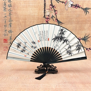 雅扇堂夏季原创古典男女折扇水墨竹子中国风扇子古风杭州小礼品扇