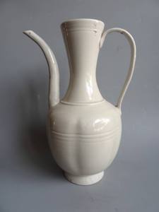 古玩古董杂项瓷器 宋代定窑手执壶 保真包老 精品收藏