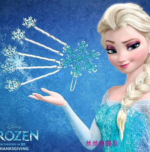 儿童冰雪奇缘艾莎爱莎公主假头发皇冠头饰的头发造型迪士尼假发辫