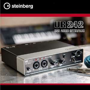 雅马哈 斯坦伯格ur242录音网络k歌声卡音频接口自带dsp可k歌