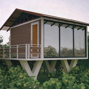 碳化景观乡村走廊新农村实木室外木质水榭长廊万梓家居旗舰店4599