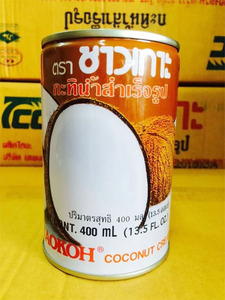 俏果椰浆泰国超好泰文版椰浆CHAOKOH罐装进口椰浆/巧果400ml