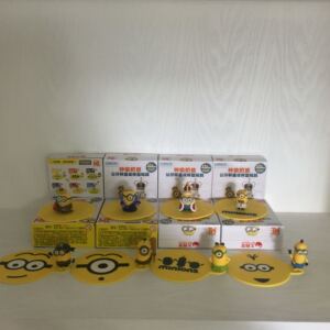 2017大润发神偷奶爸公仔系列小黄人玻璃杯小黄人迷你风扇