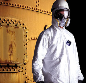 杜邦防护服1422a tyvek400防静电衣连体带帽喷漆全身隔离工作服白