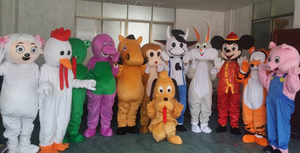 十二生肖动物老虎狮子兔猴猪猫牛熊狐狸卡通人偶服装行走道具布偶