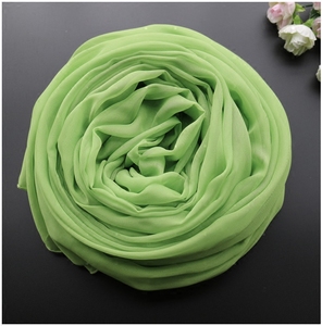 纯色夏超薄糖果绿丝巾雪纺围巾新款沙滩泳衣旅游防晒空调披肩礼品