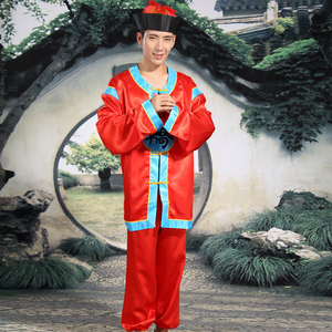 新款轿夫服中式婚礼迎亲服抬轿服装唢呐服戏剧用品轿夫服装摄影