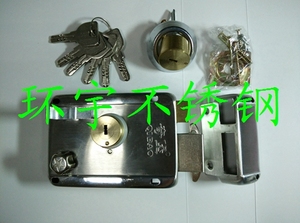 奇堡外装门锁 不锈钢大门锁 老式大门锁 十字铁锁 木门防盗锁