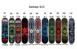 进口Darkstar暗星骑士成人技巧四轮花式滑板双翘板面运动滑板板面