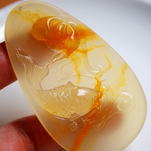 特惠大块强荧光冰透水润玻璃种团坡老料莲莲有鱼黄龙玉挂件