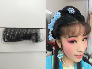 00赵美娥87淘宝头发发箍一体真发仿真麻花辫子发卡女手工编织假发