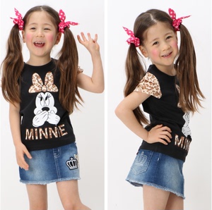 特价 日本潮牌尾单童装babydoll皇冠di士尼女宝宝夏季短袖纯棉t恤
