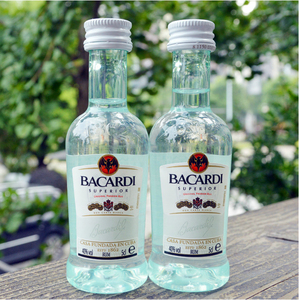 百加得白朗姆酒50ml原装小酒版芝士蛋糕提拉米苏家用调味烘焙原料