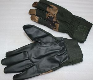 冬季内手套迷彩手套户外运动棉手套帆布手套耐磨手套包邮