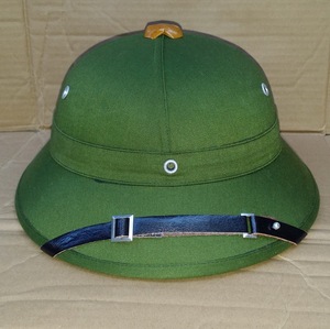 将军帽塑料头盔防晒帽抗战表演道具太阳帽绿帽子户外运动帽6人付款38