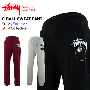 【现货正品】STUSSY 8 BALL SWEATPANTS 8号球卫裤