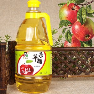 小伙子苹果醋1.8L 韩国紫菜包饭冷面日本寿司醋瓶装拌菜浓缩果醋