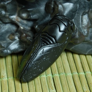 戈壁泥石 奇石 黑泥石原石 挂件 蝉 一鸣惊人