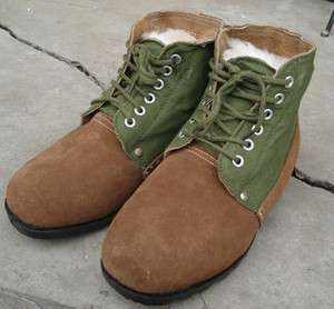 正品库存3514/3515厂真皮全羊毛大头鞋 翻毛皮鞋 防寒棉鞋 防寒靴