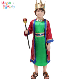 万圣节儿童演出服装Cosplay表演衣服男童化妆舞会小国王皇帝服饰