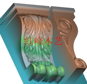 精雕浮雕图欧式护墙板洋花门花床头家具贴花角花罗马柱头木铝石雕