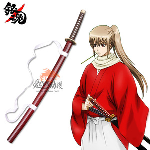 银魂cosplay土方十四郎村麻纱妖刀真选组妖冲田总悟刀木制未开刃