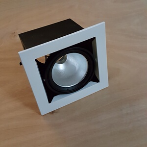 单头g12格栅金卤灯 家具店服装店展厅射灯 暗装嵌入式天花射灯