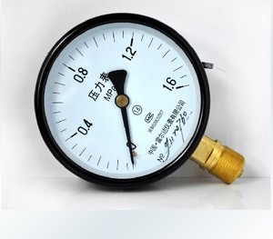 普通压力表/水压表/安全阀压力表/仪表锅炉压力表Y-60-100 1.6MPA