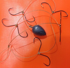 枪钩甲鱼钩老鳖钩王八勾团鱼甲鱼枪钩线组鳖枪线组打甲鱼神器串钩