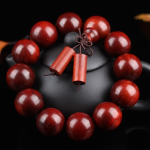 艺木 天然顺纹小孔科檀手串男女佛珠手串 非洲小叶檀情侣佛珠手串