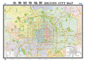 北京地图挂图图片