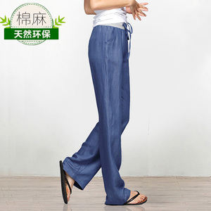 牛仔甩裤女