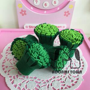 【成品】不织布成品手工diy蔬菜西兰花成品/幼儿园手工成品