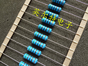 进口金属膜精密电阻 3w 5.1k 3w 5k1 3w 5100r 1% 体积5.5*17mm