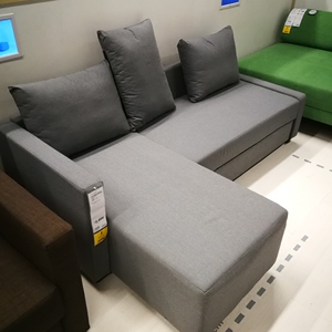 【ikea/国内宜家代购】 福贝肯 三人沙发床 深灰色