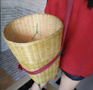 云南手工编织 买菜大背篓 结实耐用 收纳筐 整理筐 竹篮子竹制品