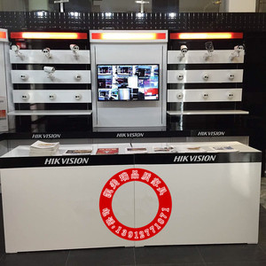 摆放数码货架木质海康大华监控头展示柜视数码配件摄像头店铺展柜